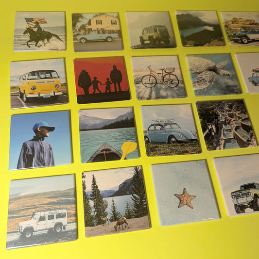 2½" Square Photo Fridge Magnets